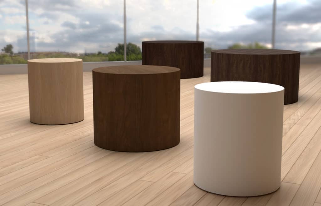 Hickory Contract BLOK Drum & Cube Tables